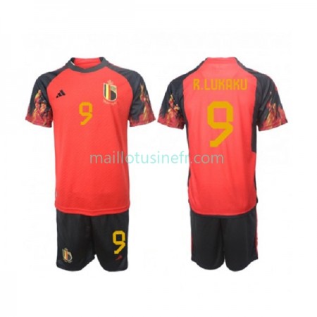 Maillot de Foot Belgique Lukaku 9 Domicile Coupe du monde 2022 - Enfant Maillot de Foot Belgique Lukaku 9 Domicile Coupe du monde 2022 - Enfant
